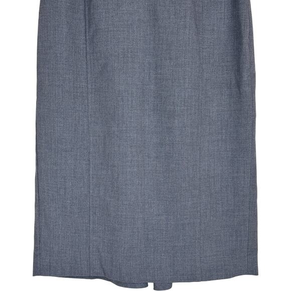 Worthington Womens Skirt Size 4 Blue Gray Trumpet Hem Career Stretch Lined - Picture 5 of 13